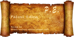 Palcsi Edina névjegykártya